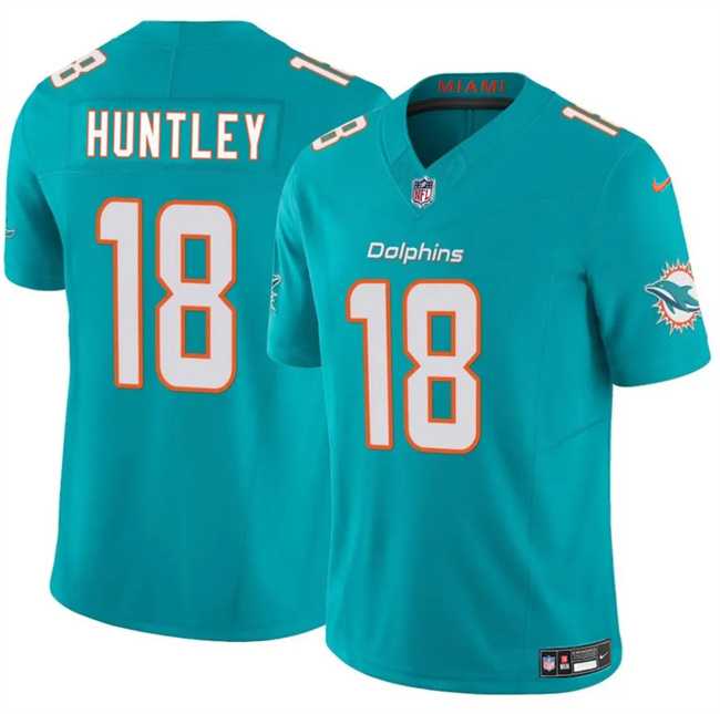 Men & Women & Youth Miami Dolphins #18 Tyler Huntley Aqua 2024 F.U.S.E Vapor Limited Stitched Jersey,We sell and wholesale Men & Women & Youth Miami Dolphins #18 Tyler Huntley Aqua 2024 F.U.S.E Vapor Limited Stitched Jersey on line form chian!